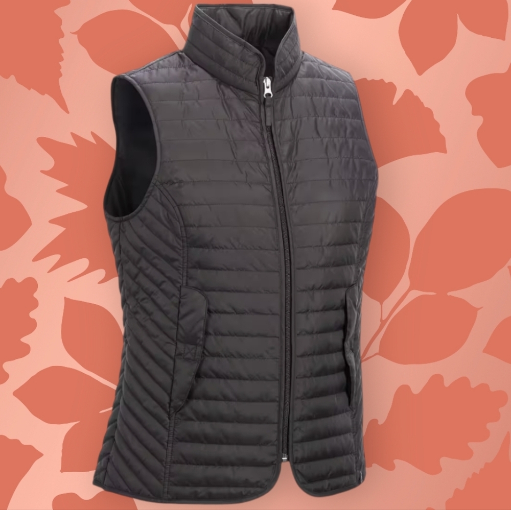 Fouganza Sleeveless Down Riding Black Jacket Veste: Size M